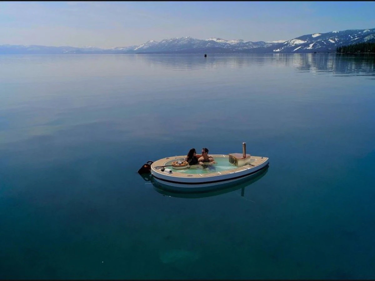 The Spacruzzi, an Electric Boat with a Hot Tube And Its Own Fireplace ...